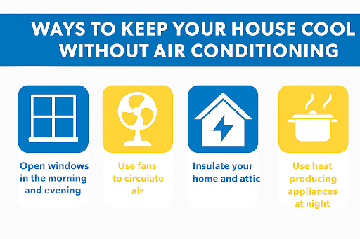 how to keep your house cold without AC