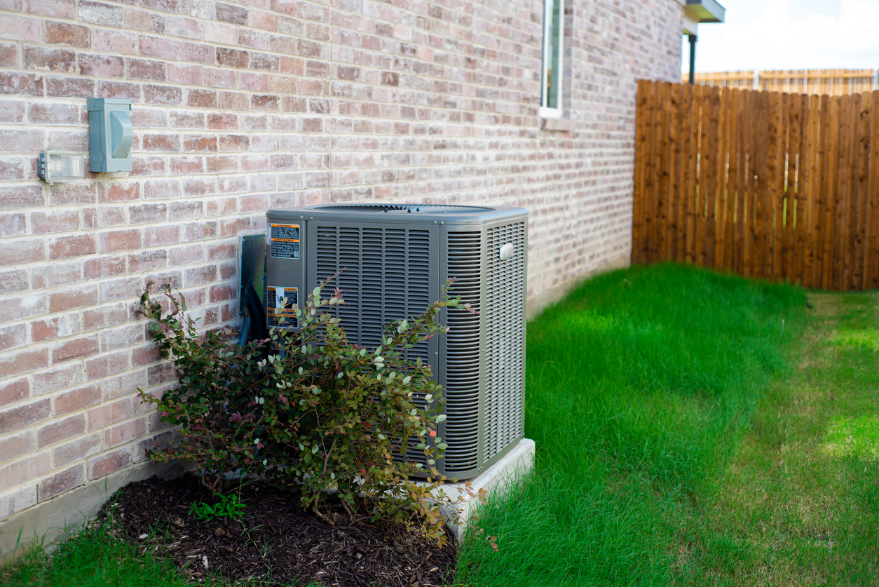 Outdoor HVAC unit.